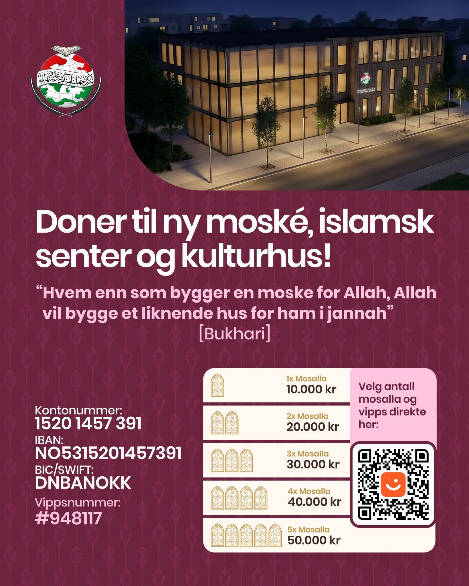Ny Moske, Islamsk Senter og kulturkus